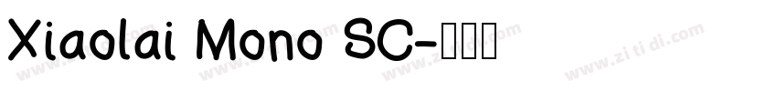 Xiaolai Mono SC字体转换